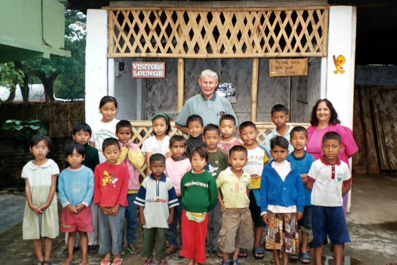 William & Sarina Bayer at Nagaland Children's Home, Dimapur, India